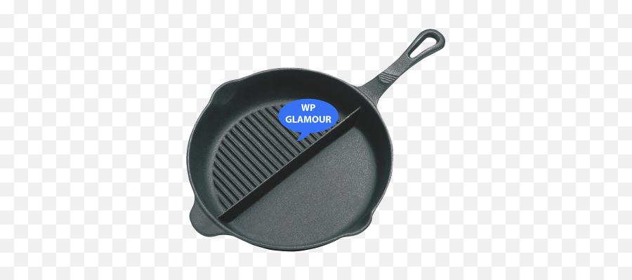 Cast Iron Duo Skillet E25duo - Cast Iron Pan With Dividers Png,Skillet Png
