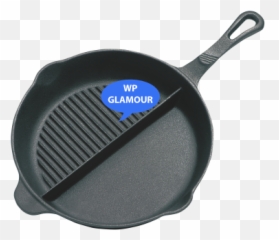 Cast Iron Duo Skillet E25duo - Cast Iron Pan With Dividers Png,Skillet Png