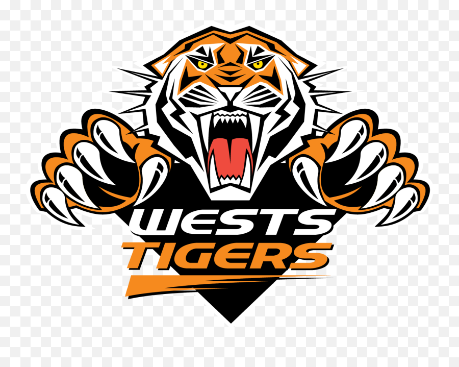 Transparent Tiger West - Wests Tigers Logo Png,Tiger Logo Png