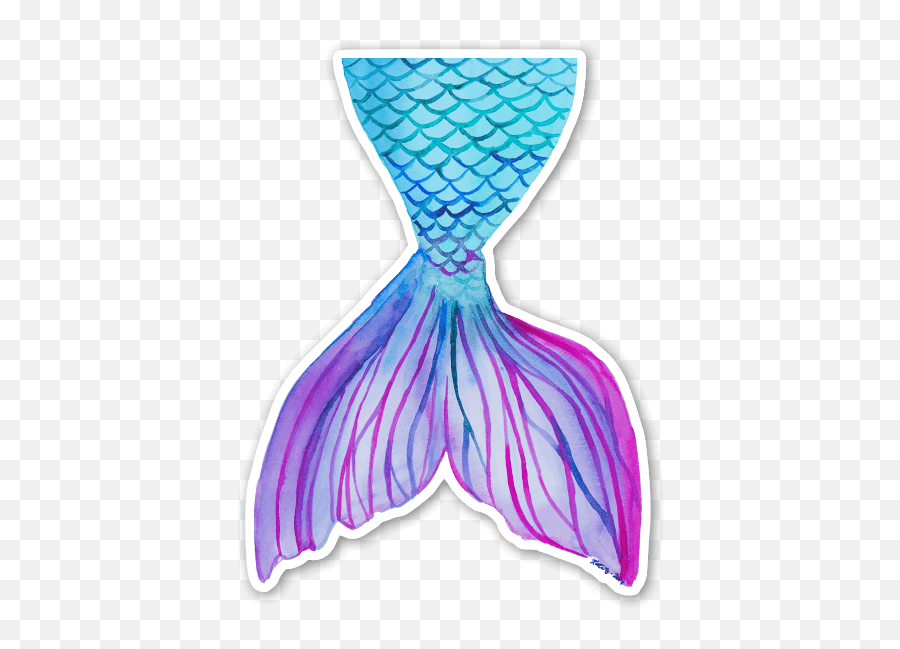 Mermaid Tail Sticker - Queue De Sirene Dessin Png,Mermaid Tail Png