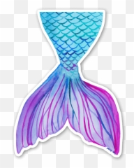 Mermaid Tail Sticker - Queue De Sirene Dessin Png,Mermaid Tail Png