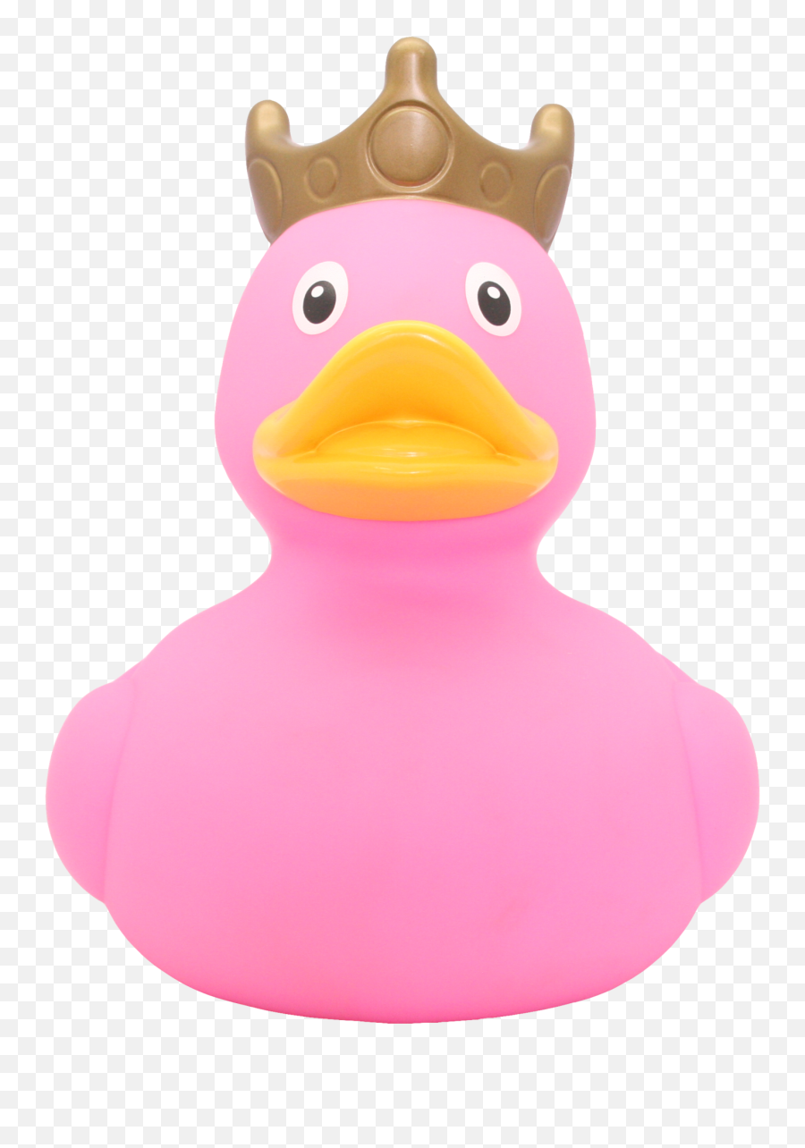 Xxl Pink Rubber Duck With Crown 25 Cm U2013 Create A Keepsake - Duck Pink Png,Rubber Duck Png