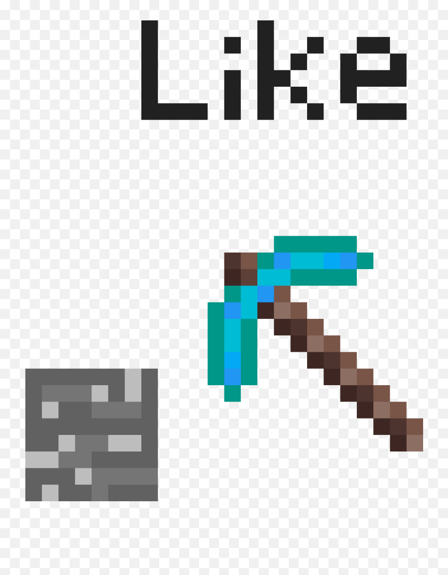 Download Hd Pickaxe - Minecraft Diamond Pickaxe Png,Minecraft Transparent Background