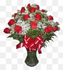 Download Hd Roses Babys Breath - Make A Rose Arrangement Png,Baby's Breath Png
