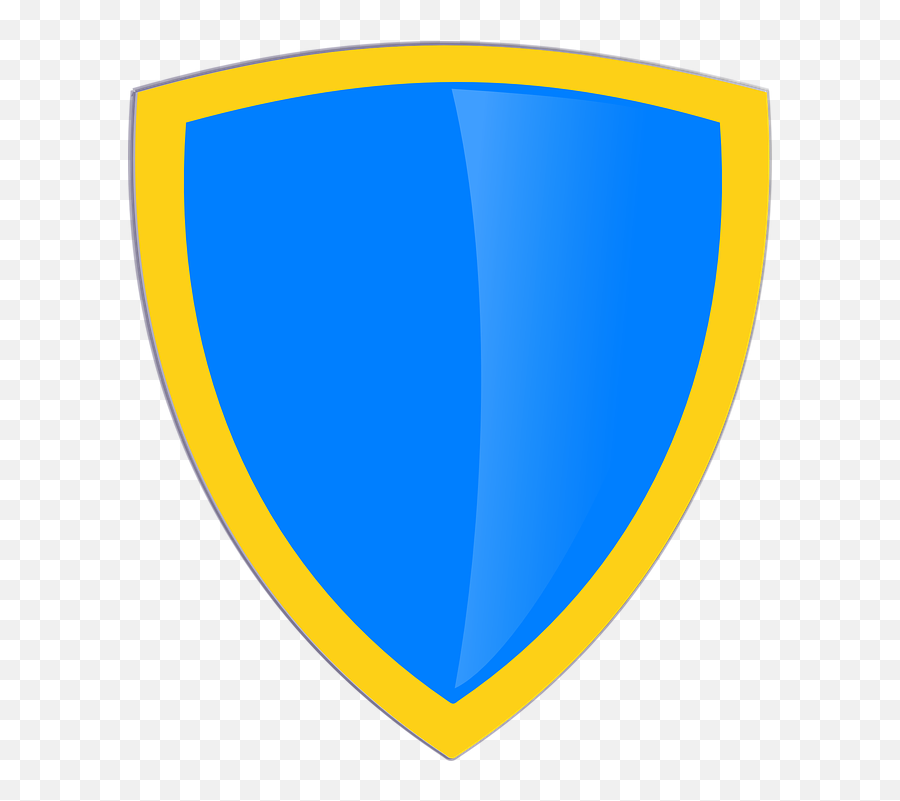 Shield Gold Symbol - Shield Clipart Yellow And Blue Png,Gold Shield Png