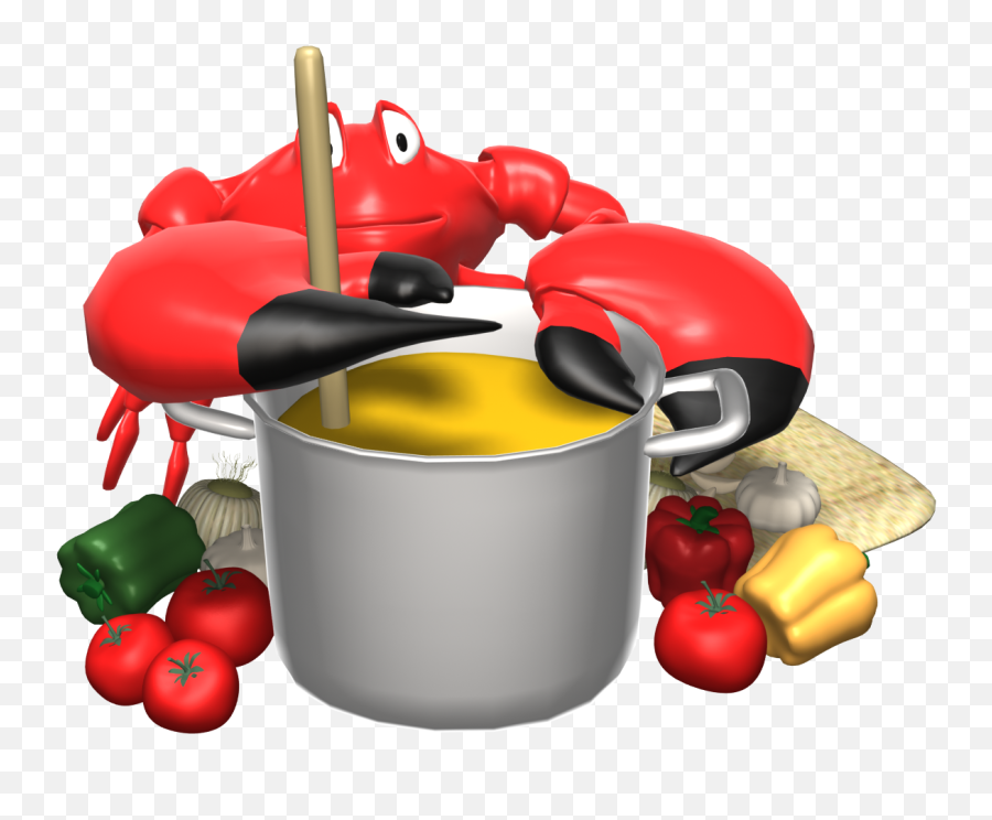 Cooking Pot Clipart Outline - Seafood Animated Gif Cartoon Crab Png,Cooking Pot Png