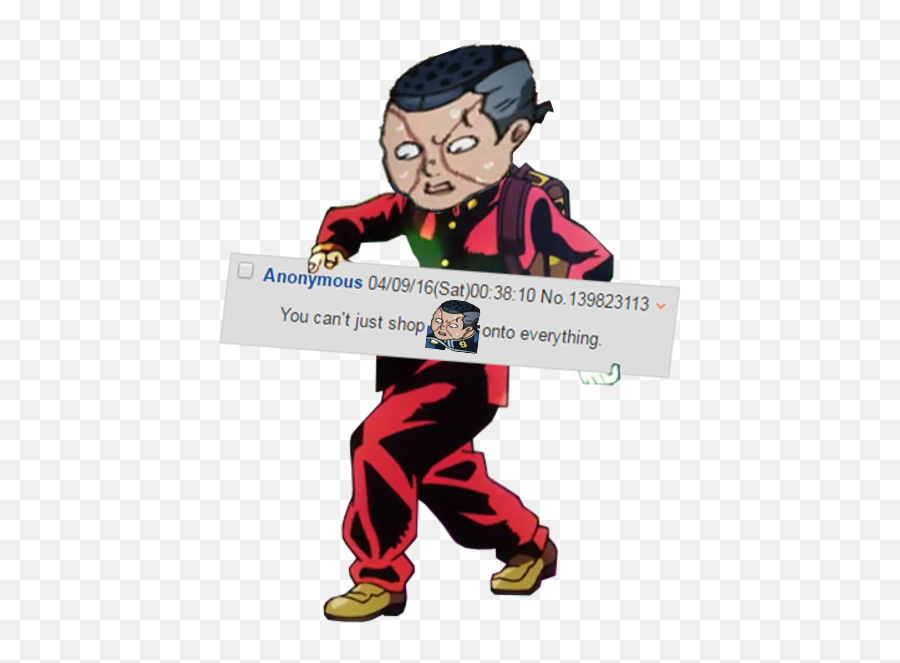 Jojo Menacing Png - Jjba Koichi Png,Menacing Transparent