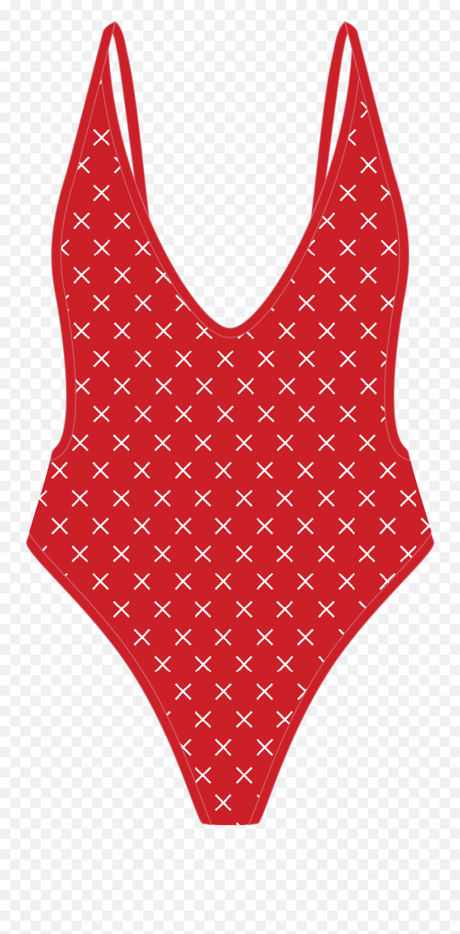 Red Logo Print Retro One - Piece Polka Dot Png,One Piece Logo Png