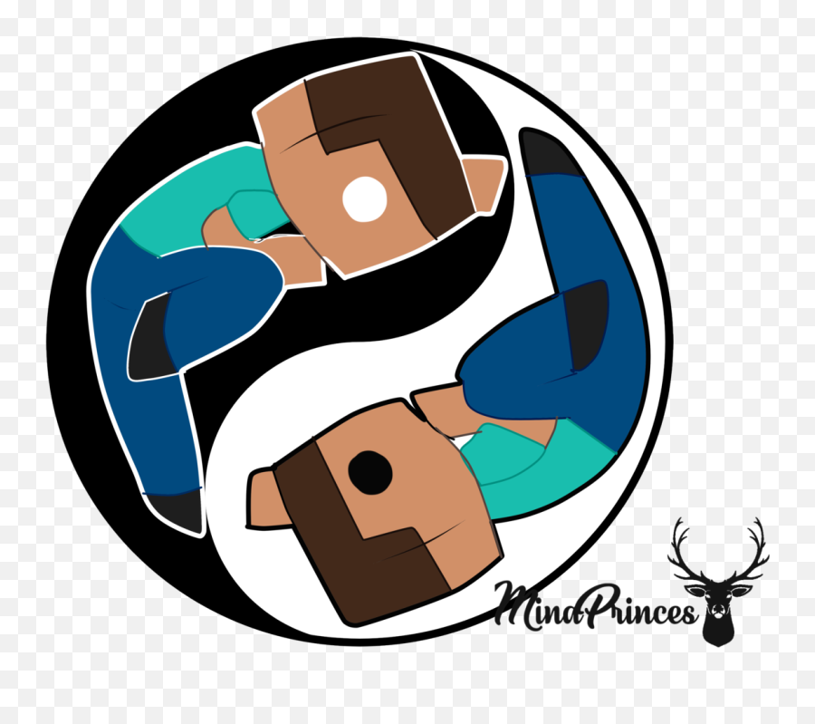 Herobrine And Steve Ying - Yang Vector Ready To Print Herobrine X Steve Png,Herobrine Png