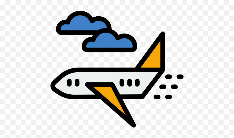 Airplane - Plane Color Icon Png,Airplane Icon Png