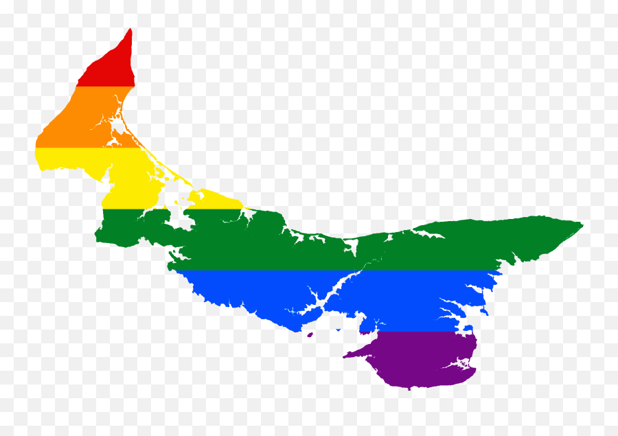 Vector Royalty Free Download File Lgbt Flag Of Prince - Flag Prince Edward Island Silhouette Png,Lgbt Flag Png