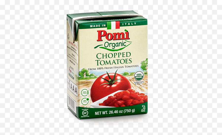 Boxed Tomatoes By Pomì Organic Chopped Pomi - Pomi Organic Chopped Tomatoes Png,Tomato Transparent