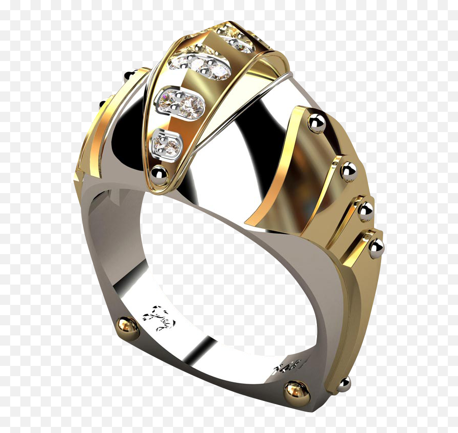 Gold And Diamond Knights Vision Mens Ring Rings For Men - Man Ring Gold Without Diamond Png,Iced Out Chain Png