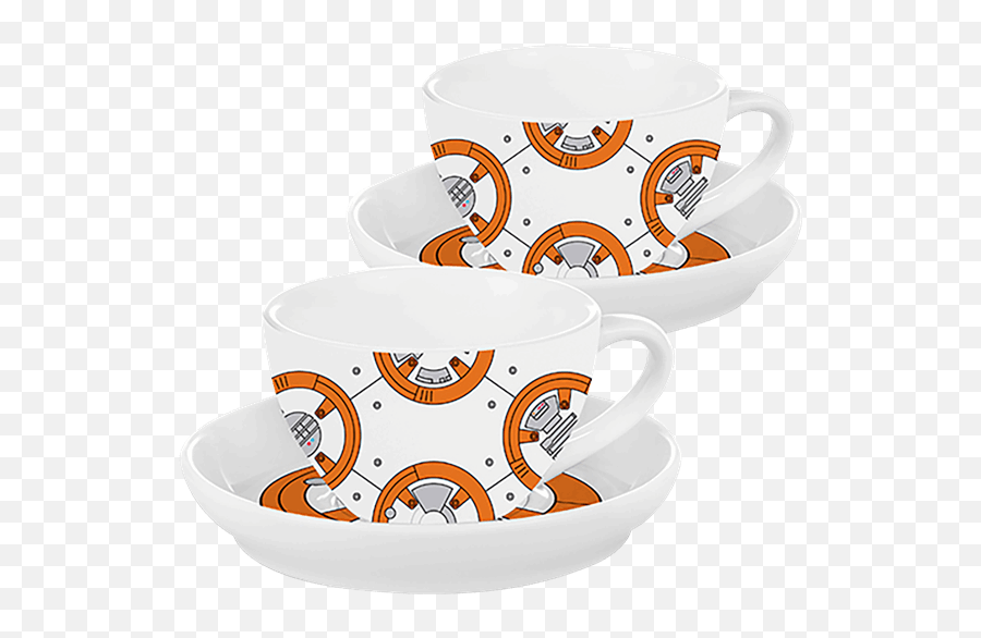 Star Wars - Bb8 2pack Teacup And Saucer Set Saucer Png,Teacup Png