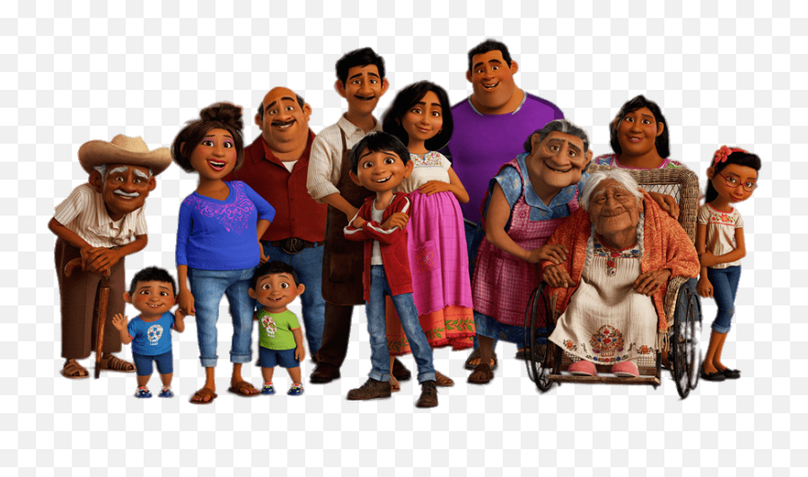 Miguels Family Transparent Png - Familia Coco Pelicula,Family Png