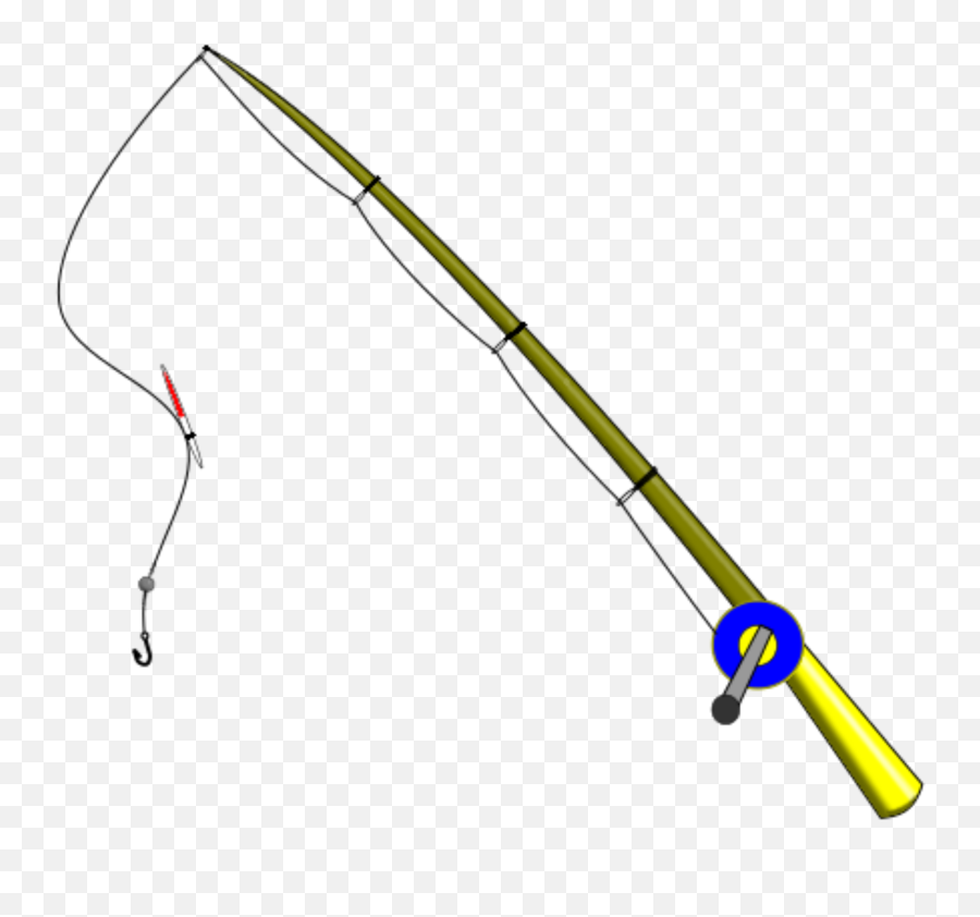 Fishing Pole Clipart Rod - Fishing Pole Clip Art Png,Fishing Pole Png