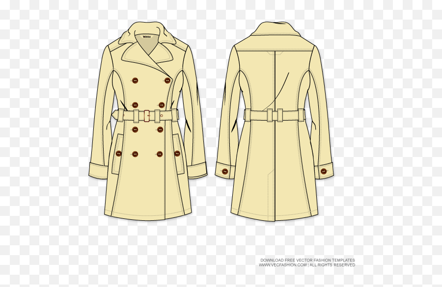 Drawing Jackets Coat - Trench Coat Png,Trench Coat Png