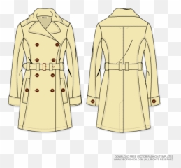 Drawing Jackets Coat - Trench Coat Png,Trench Coat Png