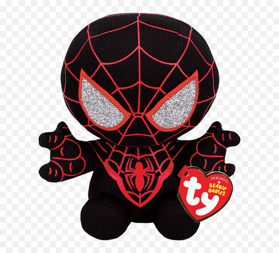 Ty Marvel Spider - Ty Beanie Baby Tag Png,Miles Morales Png