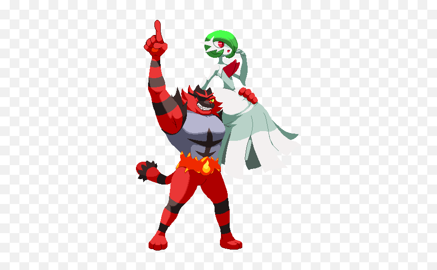 Comission Incineroar And Mega Gardevoir By Countgate - Gardevoir X Incineroar Png,Gardevoir Png