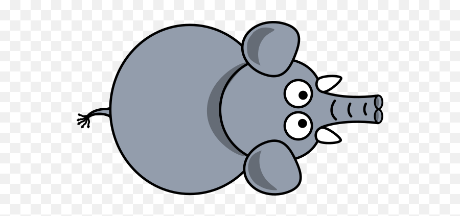 Elephant Top View Clip Art - Vector Clip Art Big Png,Top View Png