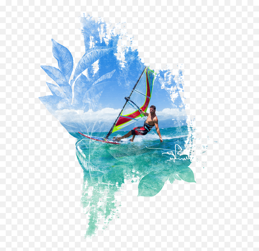 Wind Surfing Tigertail Lake Recreation 1049190 - Png Windsurfing,Surfing Png