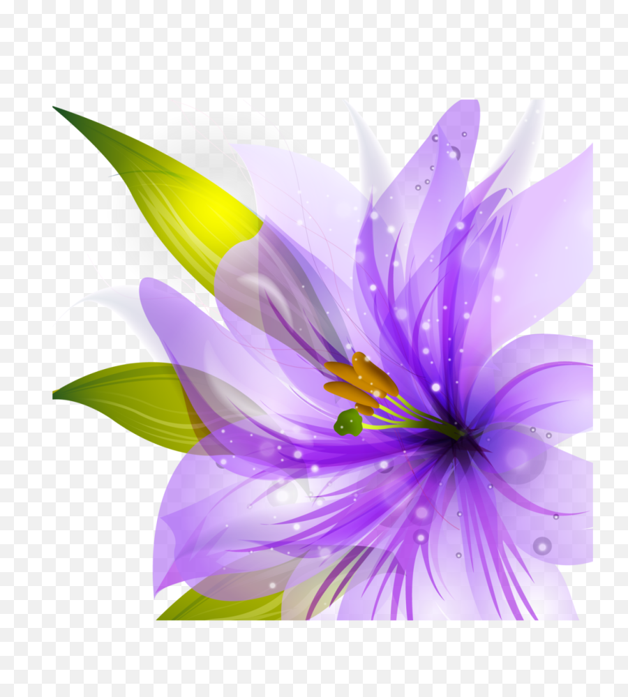 Download Flowers Vectors Free Png Transparent Image And Clipart - Flowers Vector Png Hd,Lilac Png