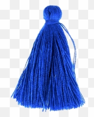 Blue Cotton Tassel Transparent Png - For Cheerleading,Tassel Png