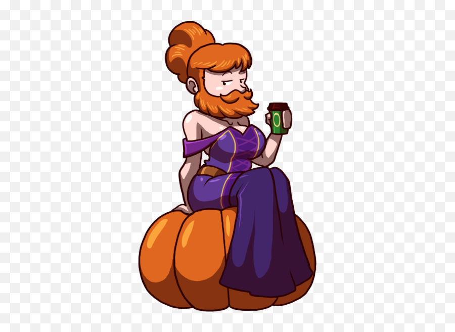 About U2014 Bearded Lady Games - Fictional Character Png,Thanksgiving Pumpkin Png