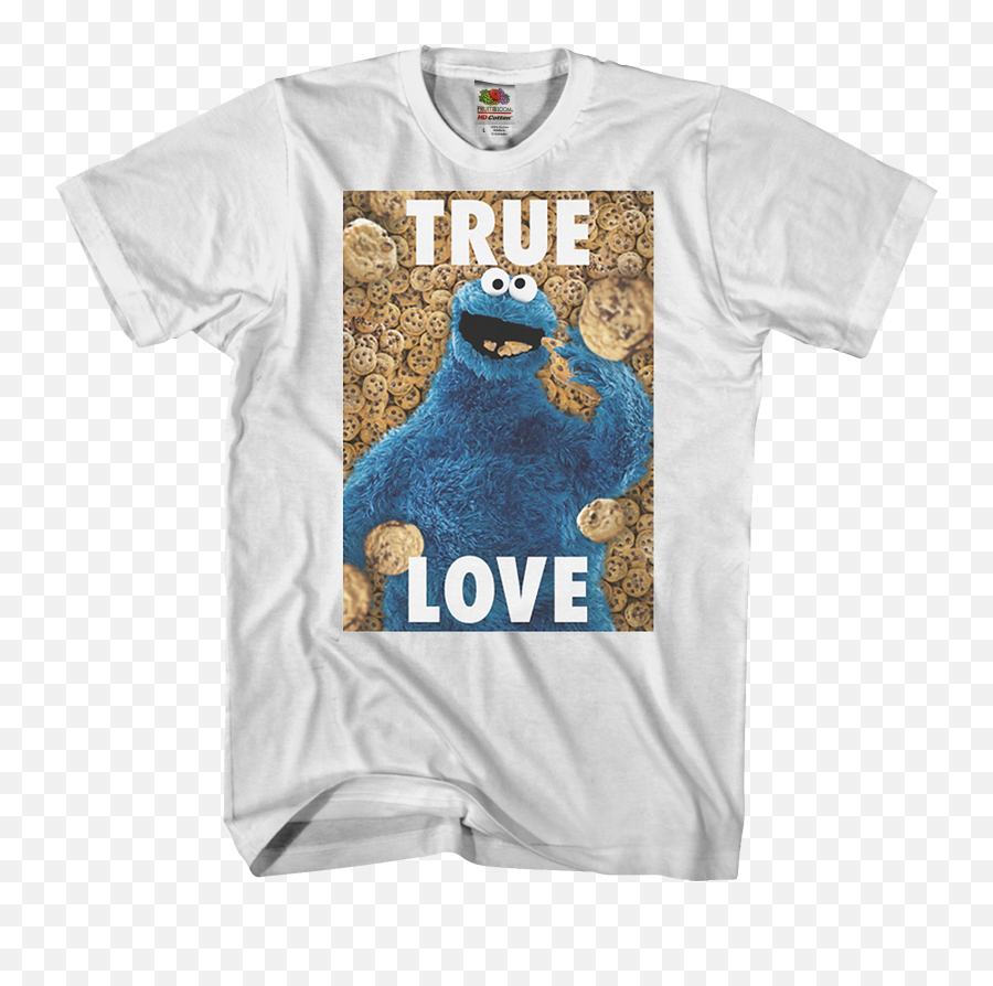 Cookie Monster True Love Sesame Street T - Shirt Mega Man X Shirt Png,Cookie Monster Transparent