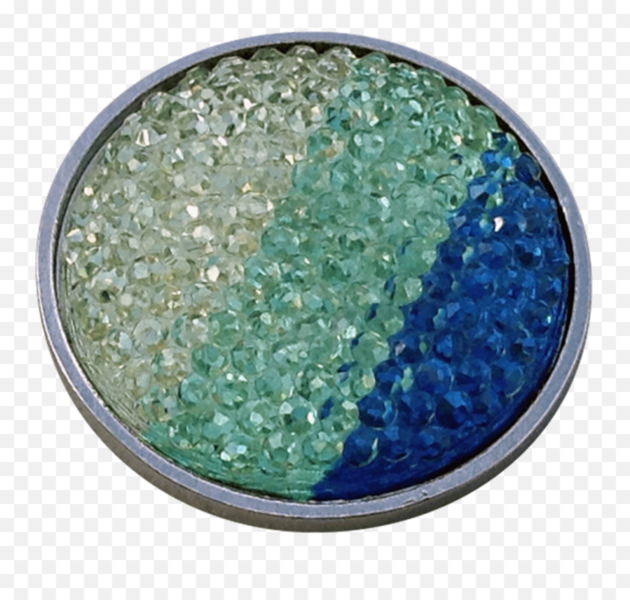 Readygolf Rhinestone Crystal Ball Marker - Blue Aqua U0026 White Sparkly Png,Crystal Ball Transparent
