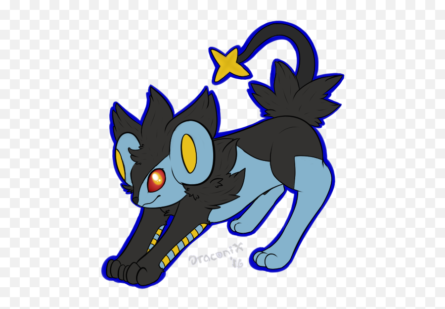 Download Luxray Sticker - Fictional Character Png,Luxray Png