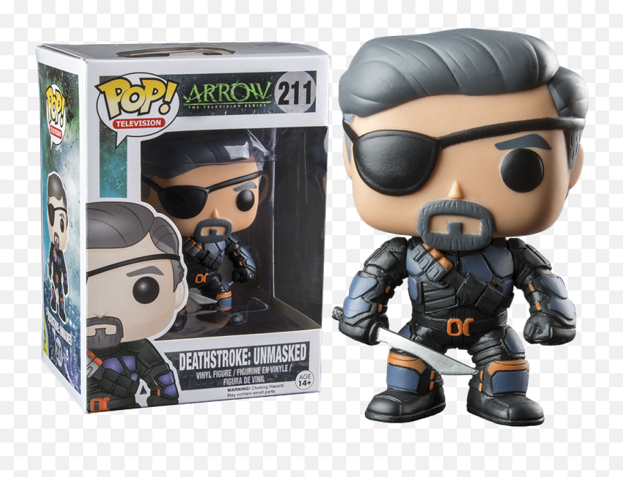 Pop Television - Arrow Deathstroke Unmasked Pop Vinyl Arrow Deathstroke Funko Pop Png,Deathstroke Png