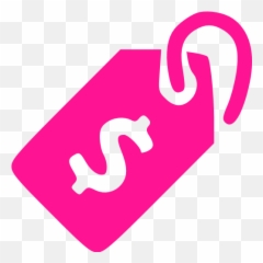Deep Pink Price Tag Icon - Free deep icons Orange Price Tag Transparent png