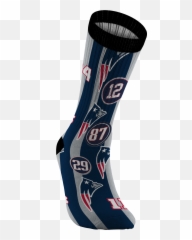 New England Patriot Football Socks - Unisex png