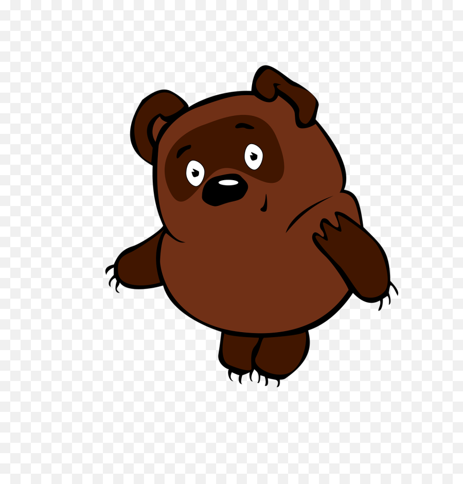 Winnie The Pooh Png Image - Russian Brown Bear Cartoon,Piglet Png