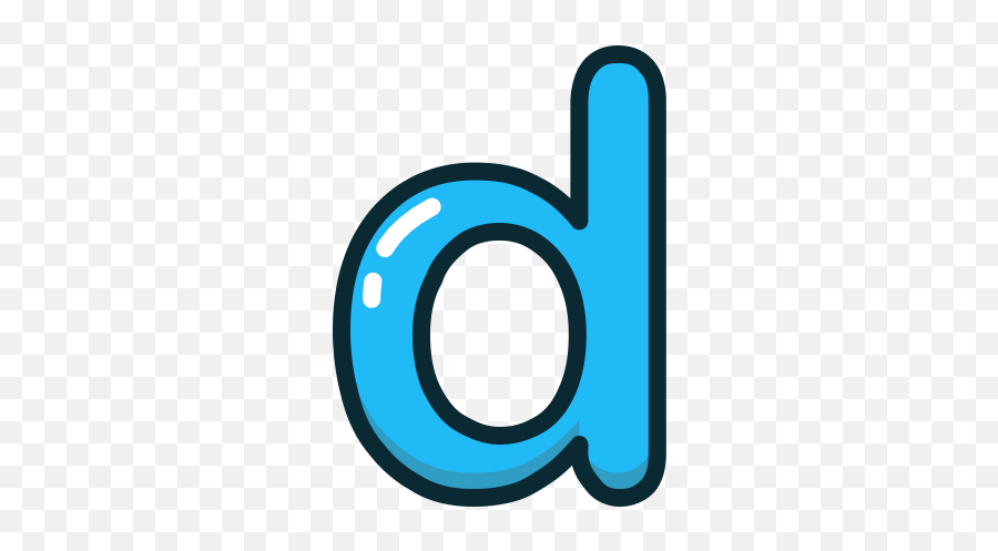 Blue D Letter Lowercase Icon - Lower Case Letter D Png,Letter Png