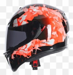 Agv K - 3 SV fullbomb face helmet Orange Motorcycle Helmet png
