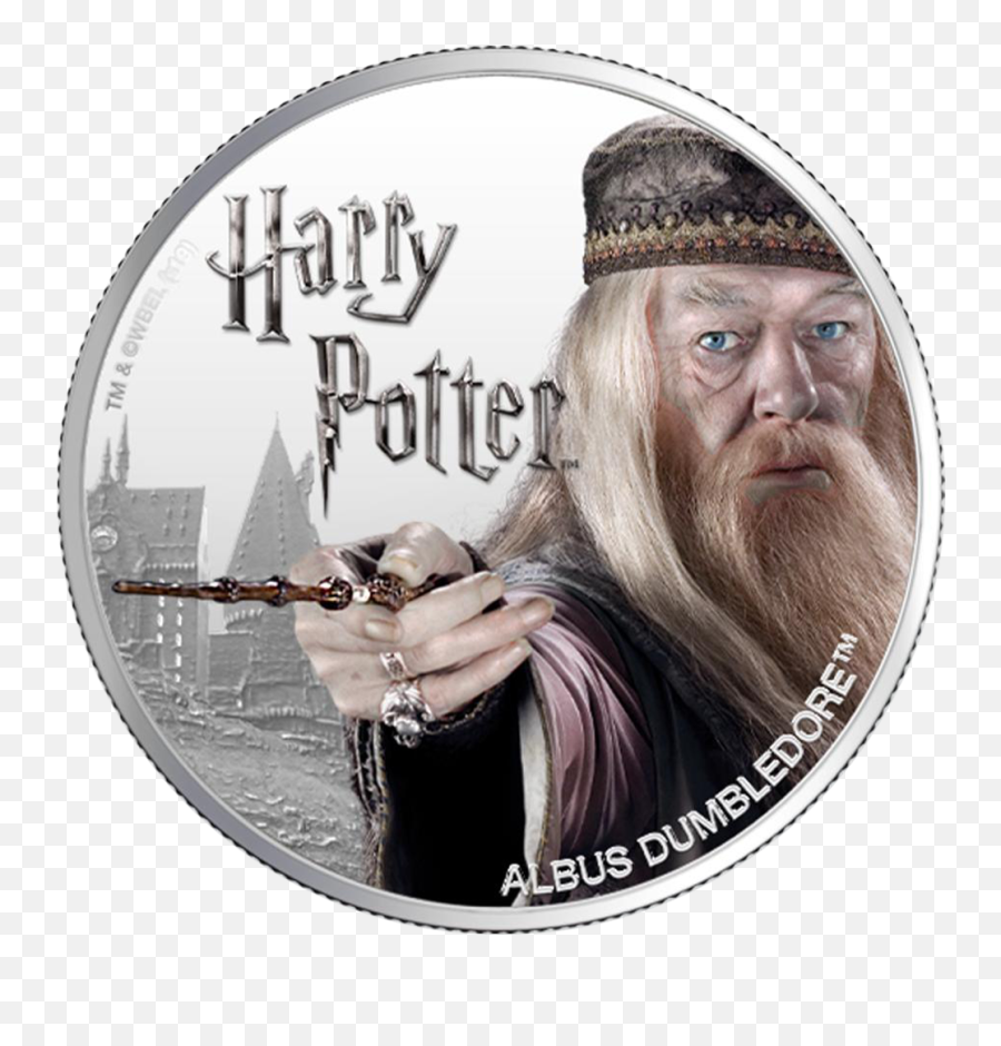 Albus Dumbledore - 1 Oz Emkcom Harry Potter Harry Potter Coin Series 2020 1 Oz Pure Silver Proof Coin Fiji Png,Dumbledore Png