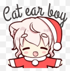 Sticker Maker - Cat ear boy ChristmasbyYessy Boy Cute Anime png