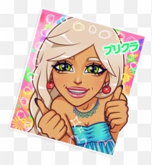 Gyaru Stickers - Live WA png
