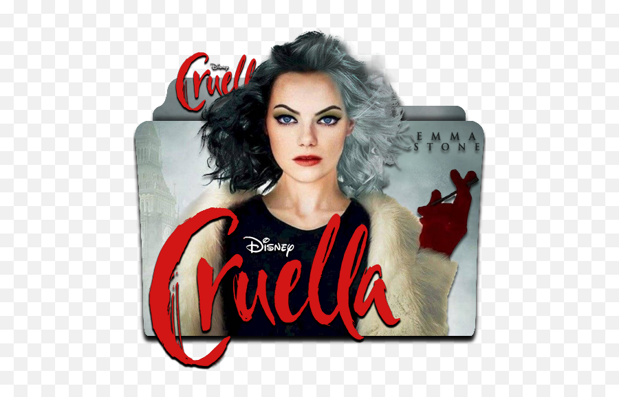 Cruella Movie Folder Icon - Designbust Emma Stone Cruella De Vil Poster Png,Glamour Icon