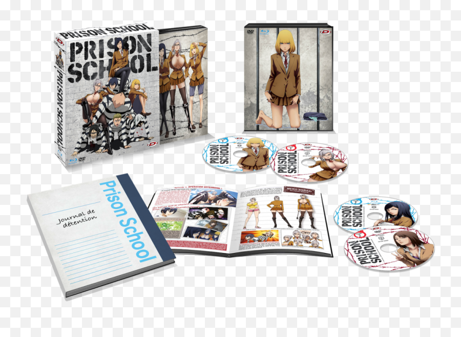 Prison School - Intégrale Dvd Bluray Prison School Blu Ray Dvd Png,Prison School Folder Icon