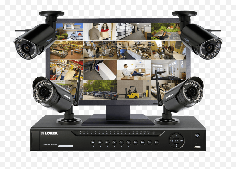 Wireless Security System Transparent - Security System With Cameras Png,Microscope Transparent Background
