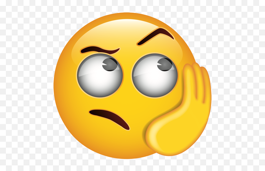 Annoyed Face With Hand - Annoyed Emoji Face Png,Annoyed Emoji Transparent