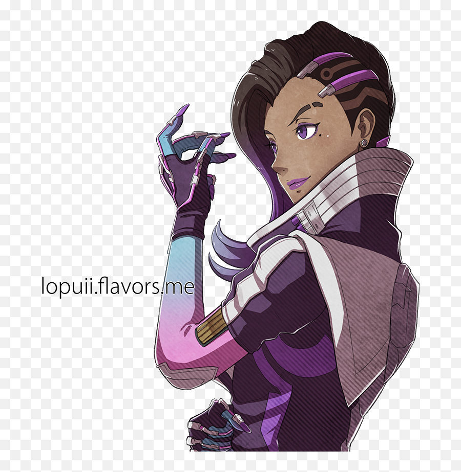 Lopuii Patreon Page Is Live - Sombra Anime Transparent Png,Sombra Overwatch Png