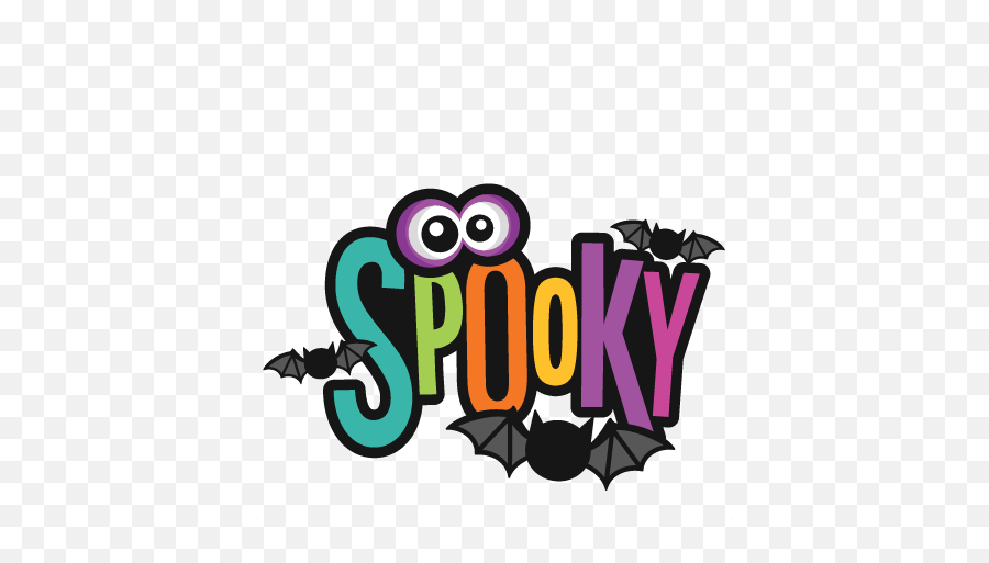 Spooky Clipart Title Svg Scrapbook - Illustration Png,Spooky Png