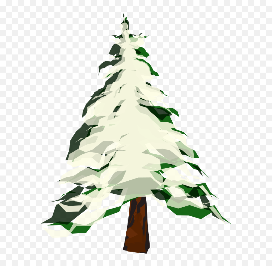 Download Hd Pine Tree Clipart - Snow Tree Vector Png,Snow Trees Png