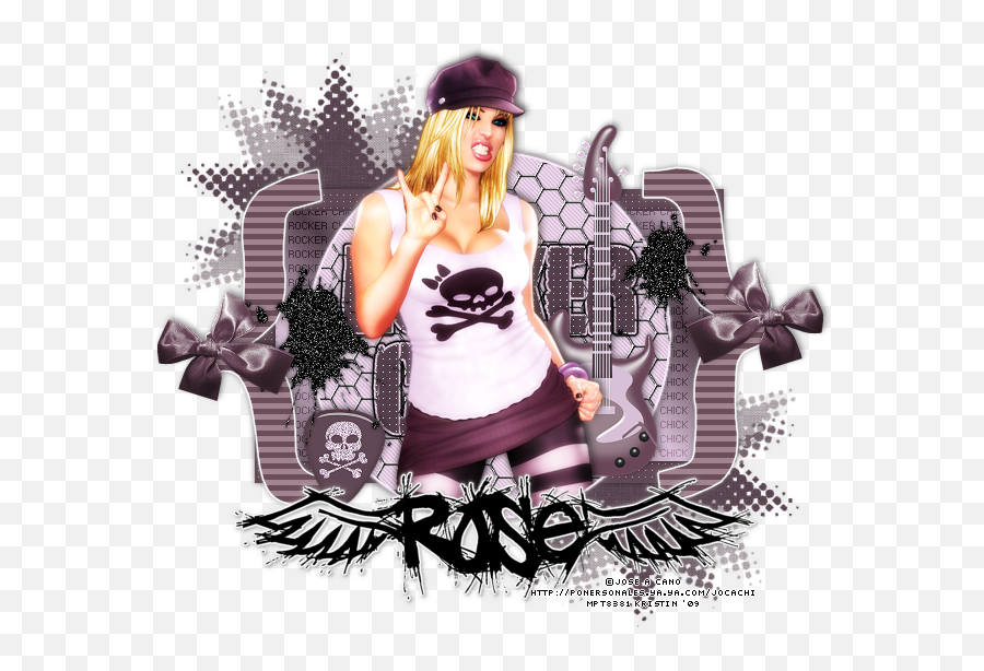 Rocker Chick - Illustration Png,Rocker Png