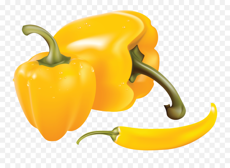Download Yellow Pepper Png Image Hq - Yellow Peppers Transparent Background,Pepper Png